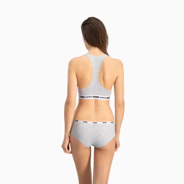  Gaćice PUMA WOMEN HIPSTER 2P PACK 90785205 SIVA/SIVA 