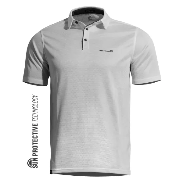  Muška majica s kragnom PENTAGON VANQUISH POLO SHIRT K09048 BIJELA 