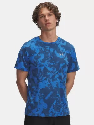 Muška majica kratkih rukava UNDER ARMOUR UA LAUNCH PRINTED SS PLAVA