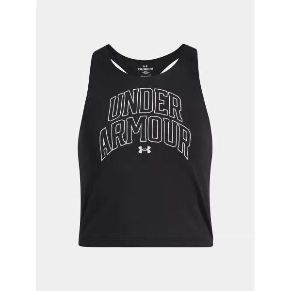  Majica bez rukava za djevojku UNDER ARMOUR UA MOTION BRANDED TANK 6006029-003 CRNA 