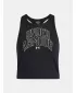 Majica bez rukava za djevojku UNDER ARMOUR UA MOTION BRANDED TANK 6006029-003 CRNA