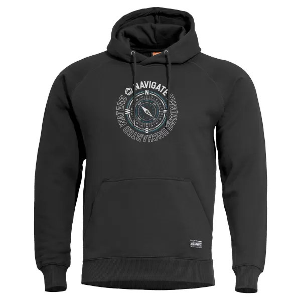  Majica PENTAGON PHAETON HOOD SWEATER 01 K09021 CRNA 