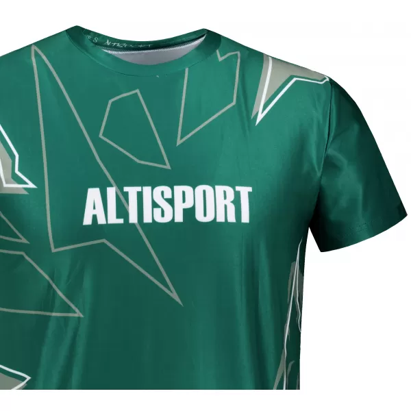  Vrhunska muška košulja za slobodno vrijeme ALTISPORT VOJ/ALM123TR06 TAMNO ZELENA 