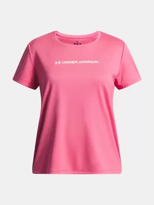 Majica za djevojčice UNDER ARMOUR TECH WORDMARK GRAPHIC SS 6005136-672 RUŽIČASTA