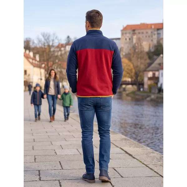  Muška majica od flisa ALTISPORT GAMEL TAMNOCRVENA 