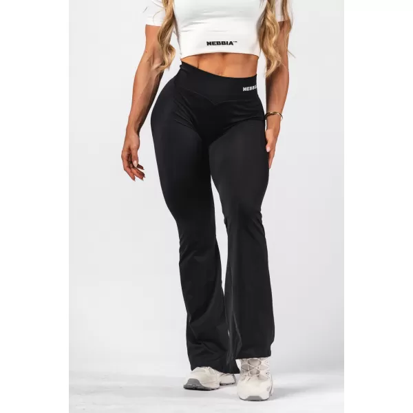  Bešavne lepršave tajice za oblikovanje FLOW SEAMLESS 498 BLACK Nebbia 
