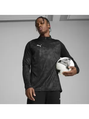 Muška dukserica PUMA TEAMCUP TRAINING 1/4 ZIP TOP 659164_03 PUMA CRNO/PUMA SREBRO