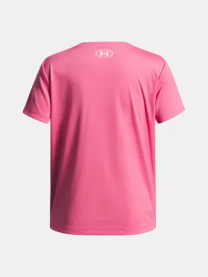 Majica za djevojčice UNDER ARMOUR TECH WORDMARK GRAPHIC SS 6005136-672 RUŽIČASTA