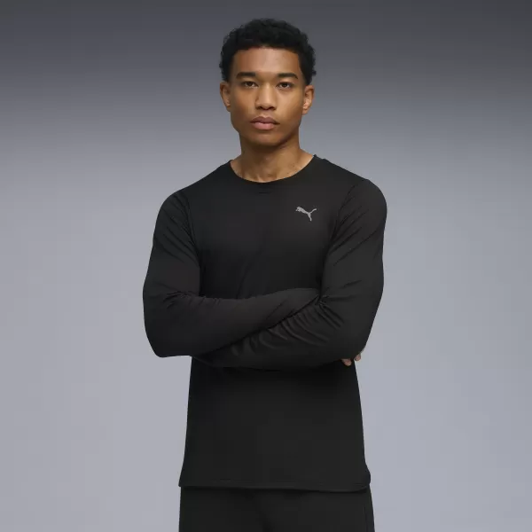  Muška majica kratkih rukava PUMA M CLOUDSPUN LS TEE 52759101 PUMA CRNA 