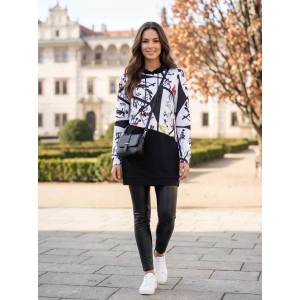  Ženska majica KIXMI VONITA CRNO/BIJELO 