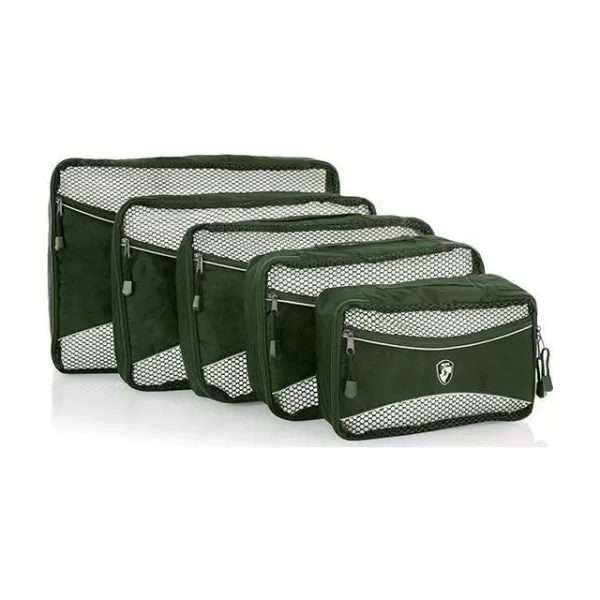  Set organizatora HEYS ECO PACKING CUBE 5PC SET II ZELENA 