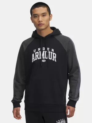 Muški sweatshirt UNDER ARMOUR RIVAL FLC CB HOOD CRNA