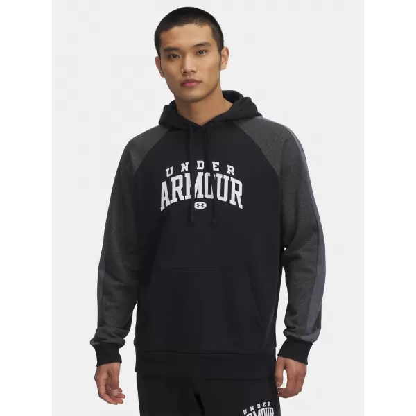  Muški sweatshirt UNDER ARMOUR RIVAL FLC CB HOOD CRNA 