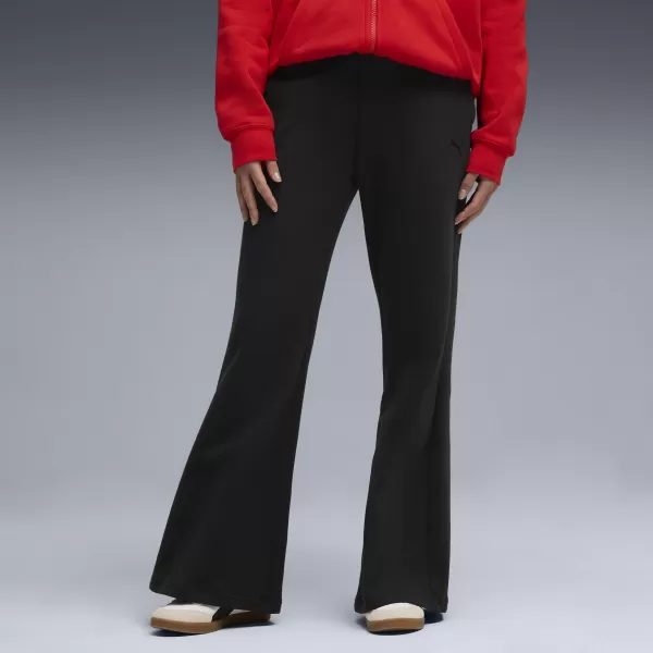  Dame PUMA HER COMFORT HIGH-WAIST STRAIGHT PANTS FL OP 63301001 PUMA CRNA 