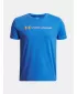 Majica za dječake UNDER ARMOUR UA B LOGO WORDMARK SS PLAVA