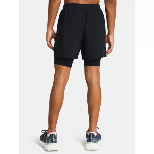  Muške kratke hlače UNDER ARMOUR UA LAUNCH 5'' 2-IN-1 SHORTS 1382640-001 CRNA 