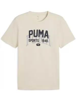 Košulja PUMA GRAPHIC VARSITY TEE 68803587 ALPSKI SNIJEG