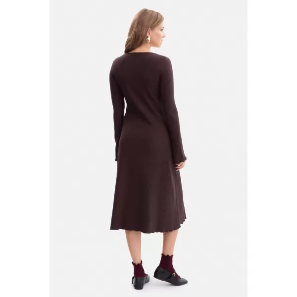  Haljina BEWEAR B308 TAMNA ČOKOLADA 
