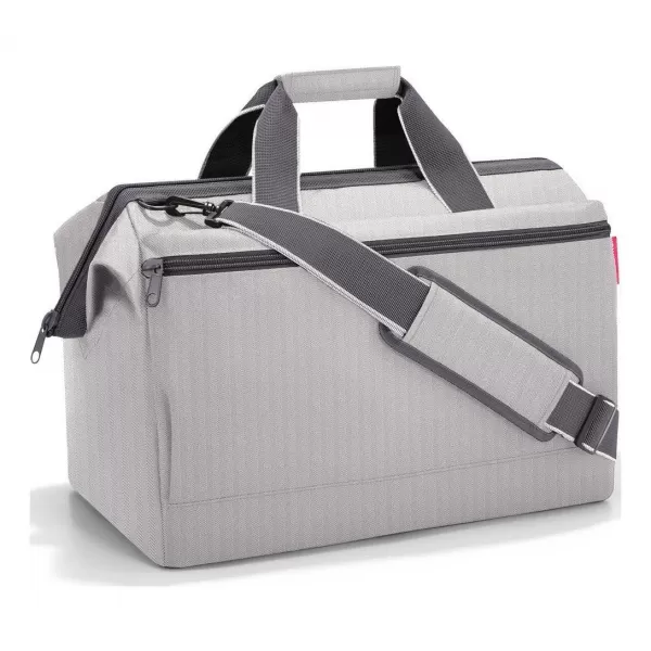  torba REISENTHEL ALLROUNDER L POCKET RIBLJA KOST SIVA 