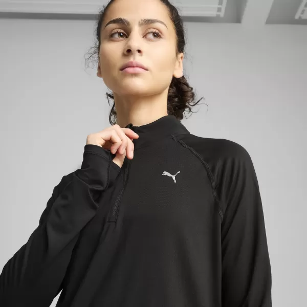  Košulja PUMA W RUN VELOCITY CLOUDSPUN 1/4 ZIP 52665001 PUMA CRNA 