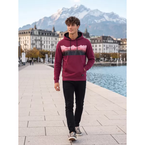  Muška dukserica ALTISPORT GORO BURGUNDIJSKI 