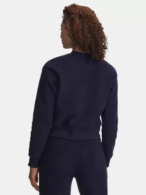 Ženski sweatshirt UNDER ARMOUR ICON TERRY VARSITY CREW PLAVA