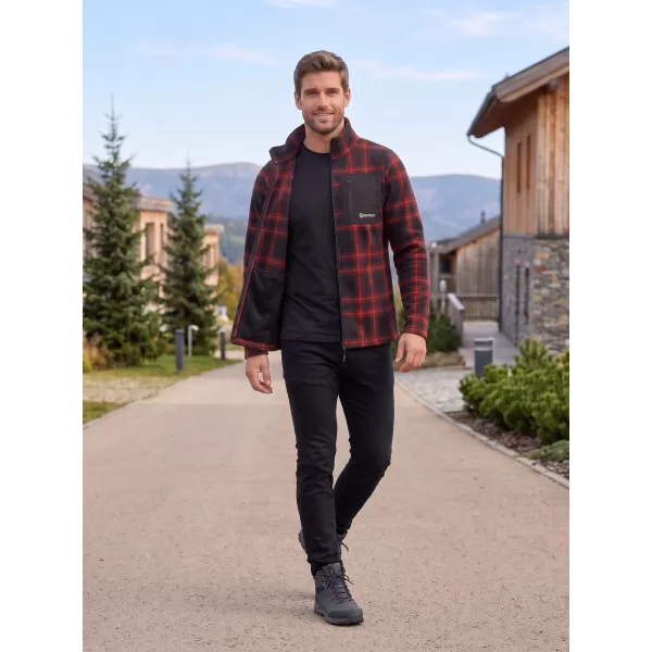  Muški sweatshirt ALTISPORT SERAN ČERVENÁ NARANČASTA 
