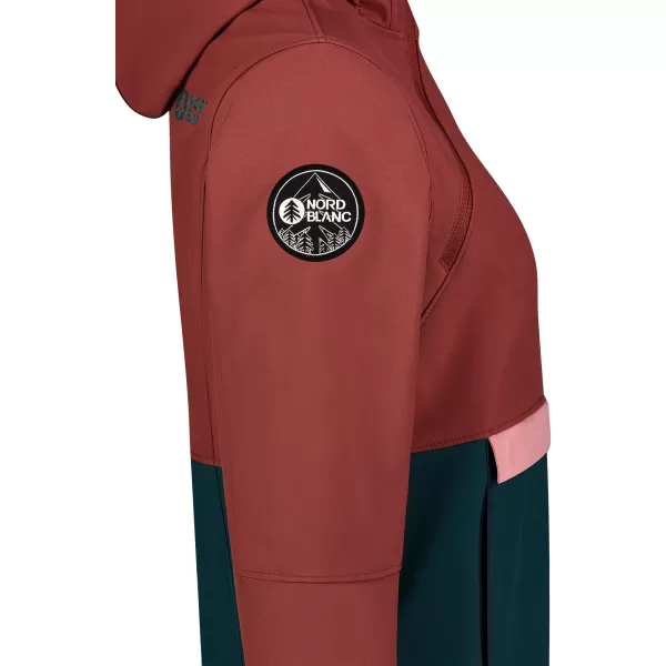  Ženski softshell anorak NORDBLANC NBWSL8275 CRVENO/ZELENO 