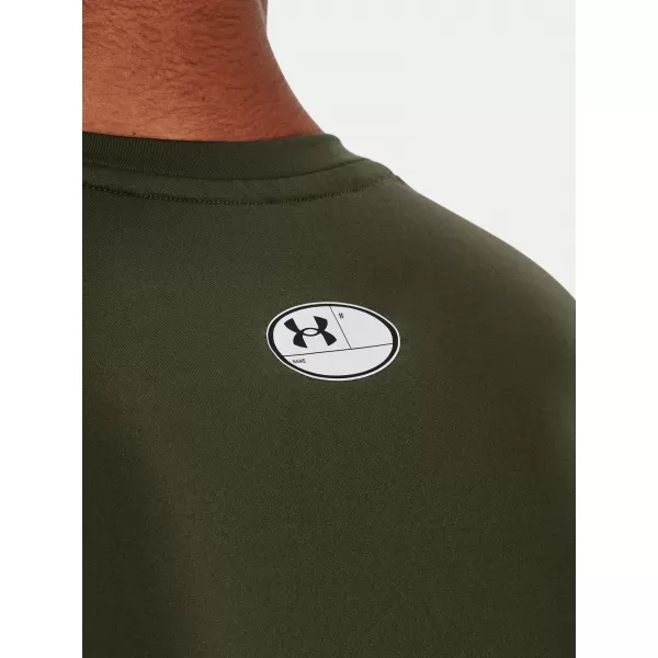  Muška majica kratkih rukava UNDER ARMOUR UA HG ARMOUR COMP SS 1361518-390 ZELENA 
