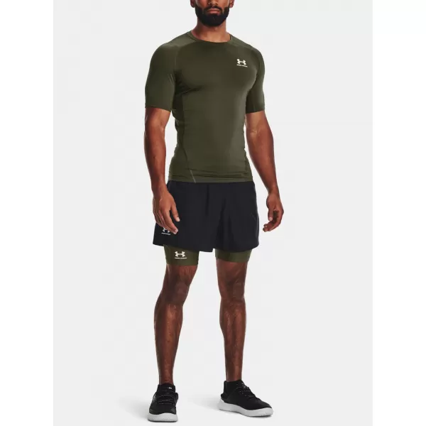  Muška majica kratkih rukava UNDER ARMOUR UA HG ARMOUR COMP SS 1361518-390 ZELENA 
