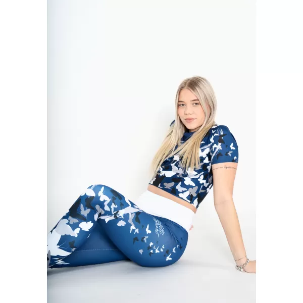  Ženski funkcionalni vrhunski skraćeni top ALTISPORT VOJ/ALW022TR07 NAVY NAVIKE 