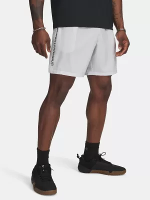Muške kratke hlače UNDER ARMOUR UA TECH WOVEN WORDMARK SHORT 1383356-023 SIVA