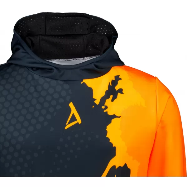  Muška premium funkcionalna majica ALTISPORT VOJ/ALM112MI01 CRNO-FLUO NARANČASTA 