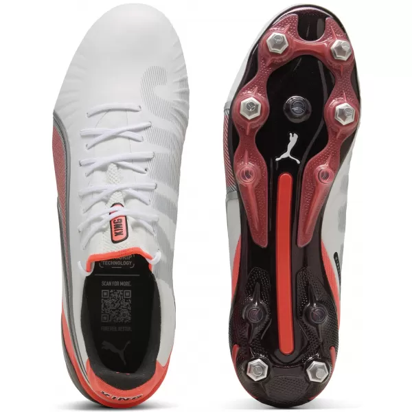  Muške nogometne čizme PUMA KING ULTIMATE MXSG 10881701 PUMA WHITE/PUMA SILVER 