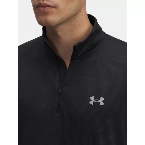 Muška majica kratkih rukava UNDER ARMOUR UA LAUNCH 1/4 ZIP 6005542-001 CRNA 