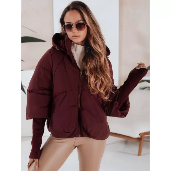  Ženska jakna DSTREET TY5037 KLARET 