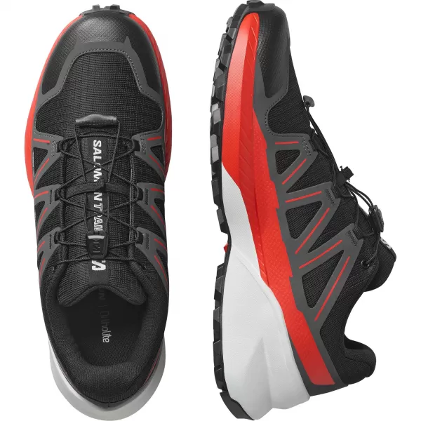  Muške cipele SALOMON SPEEDCROSS PEAK CRNO/ASFALT/VATRENO CRVENO 