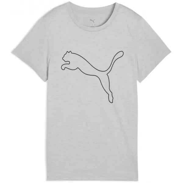  Košulja PUMA W TAD ESSENTIAL HEATHER LOGO TEE 52589304 SVIJETLO SIVA HEATHER 