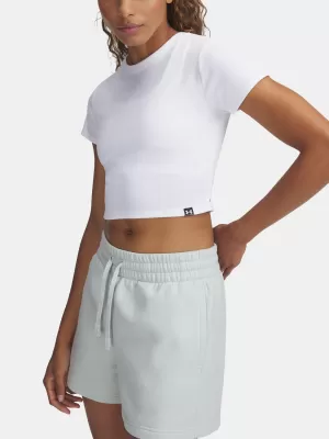 Ženska majica kratkih rukava UNDER ARMOUR UA RIVAL RIB BABY TEE 6000264-100 BIJELA