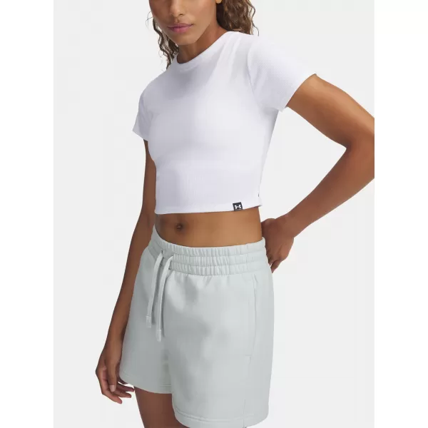  Ženska majica kratkih rukava UNDER ARMOUR UA RIVAL RIB BABY TEE 6000264-100 BIJELA 