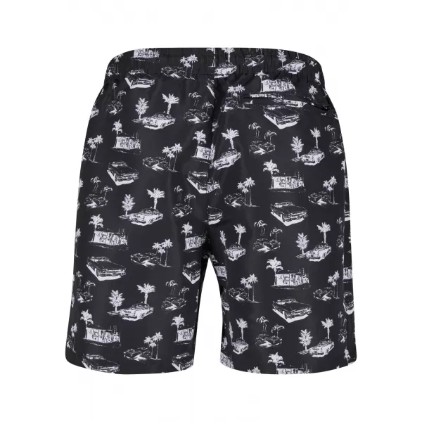 Kupne kratke hlače URBAN CLASSICS TB2679 CRNO/BIJELO 