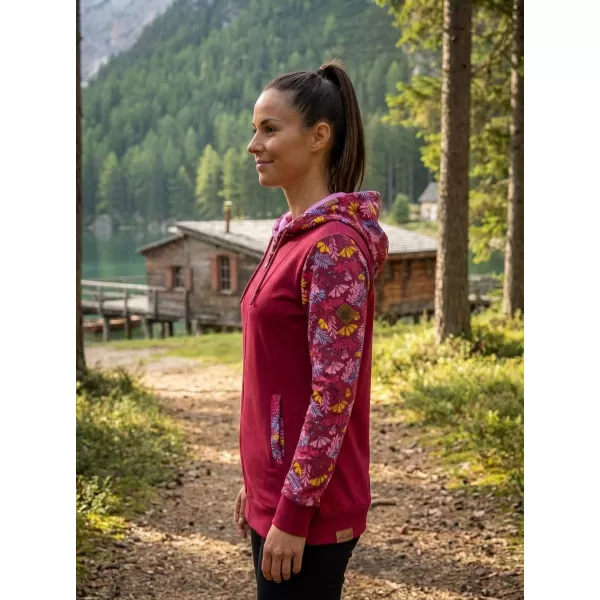  Ženska majica ALTISPORT GALAH BURGUNDIJSKI 
