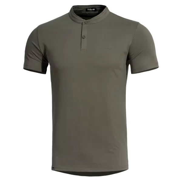  majica PENTAGON ROMEO 2.0 HENLEY T-SHIRT K09050 SMEĐE SIVA 