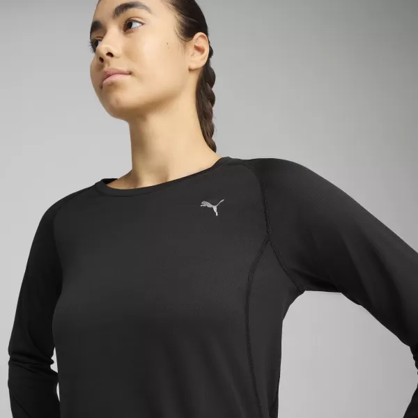  Košulja PUMA W RUN VELOCITY LONG SLEEVE (POLY) 52658101 PUMA CRNA 
