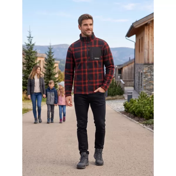  Muški sweatshirt ALTISPORT SERAN ČERVENÁ NARANČASTA 