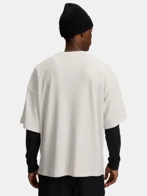 Muška majica kratkih rukava UNDER ARMOUR UA RIVAL WAFFLE CREW 1383106-110 BIJELA