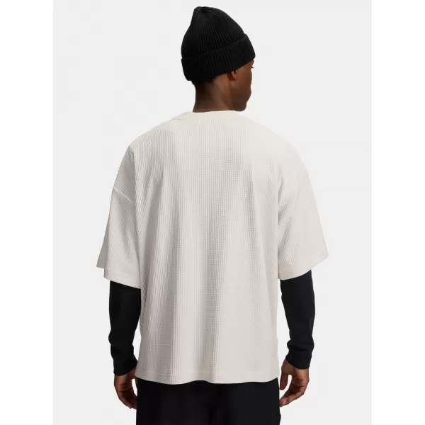  Muška majica kratkih rukava UNDER ARMOUR UA RIVAL WAFFLE CREW 1383106-110 BIJELA 
