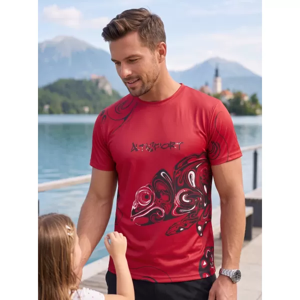  Vrhunska muška košulja za slobodno vrijeme ALTISPORT VOJ/ALM122TR06 CRVENA 