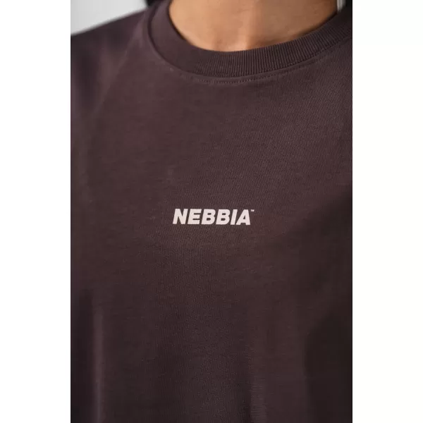  Oversized majica RESET 491 TAMNO SMEĐA Nebbia 