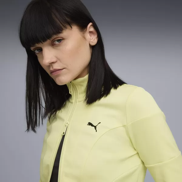  Ženska jakna PUMA DARE TO SLIM CROPPED TRACK JACKET 63214635 ZLATNI MJESEC 